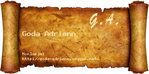 Goda Adrienn névjegykártya